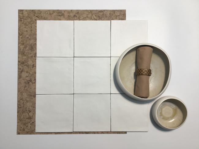 MOODBOARD BLANC DE LIN 14X14